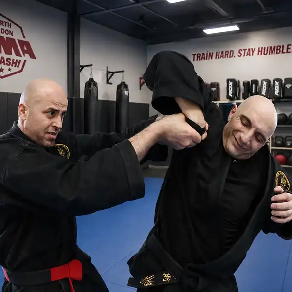 Workplace self-defence wrist-lock training in North London